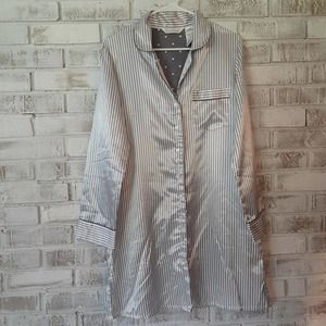 Kay Anna Sleep Shirt, Luxurious sz SP  Striped/Polka Dot